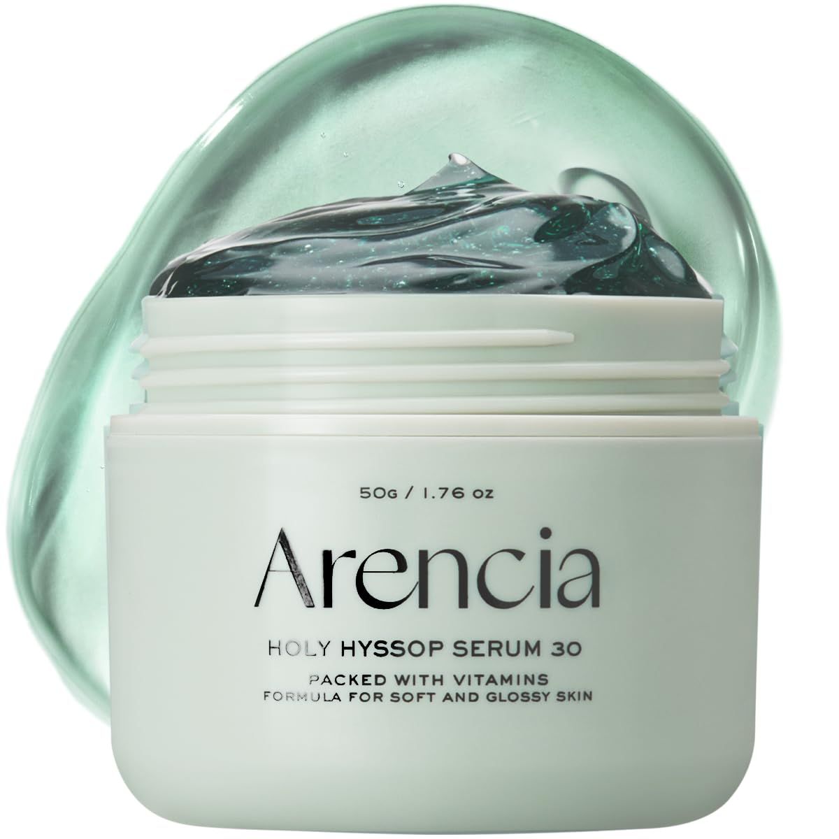 Glow Hyssop Overnight Face Mask Serum - hydrating Anti-Aging Serum for younger looking Korean Glass Skin, 30 Vitamin A, C, E, 10 Niacinamide, Peptide