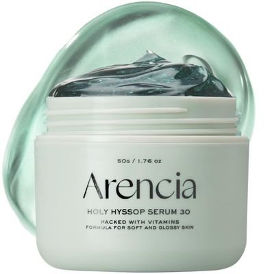 Glow Hyssop Overnight Face Mask Serum - hydrating Anti-Aging Serum for younger looking Korean Glass Skin, 30 Vitamin A, C, E, 10 Niacinamide, Peptide