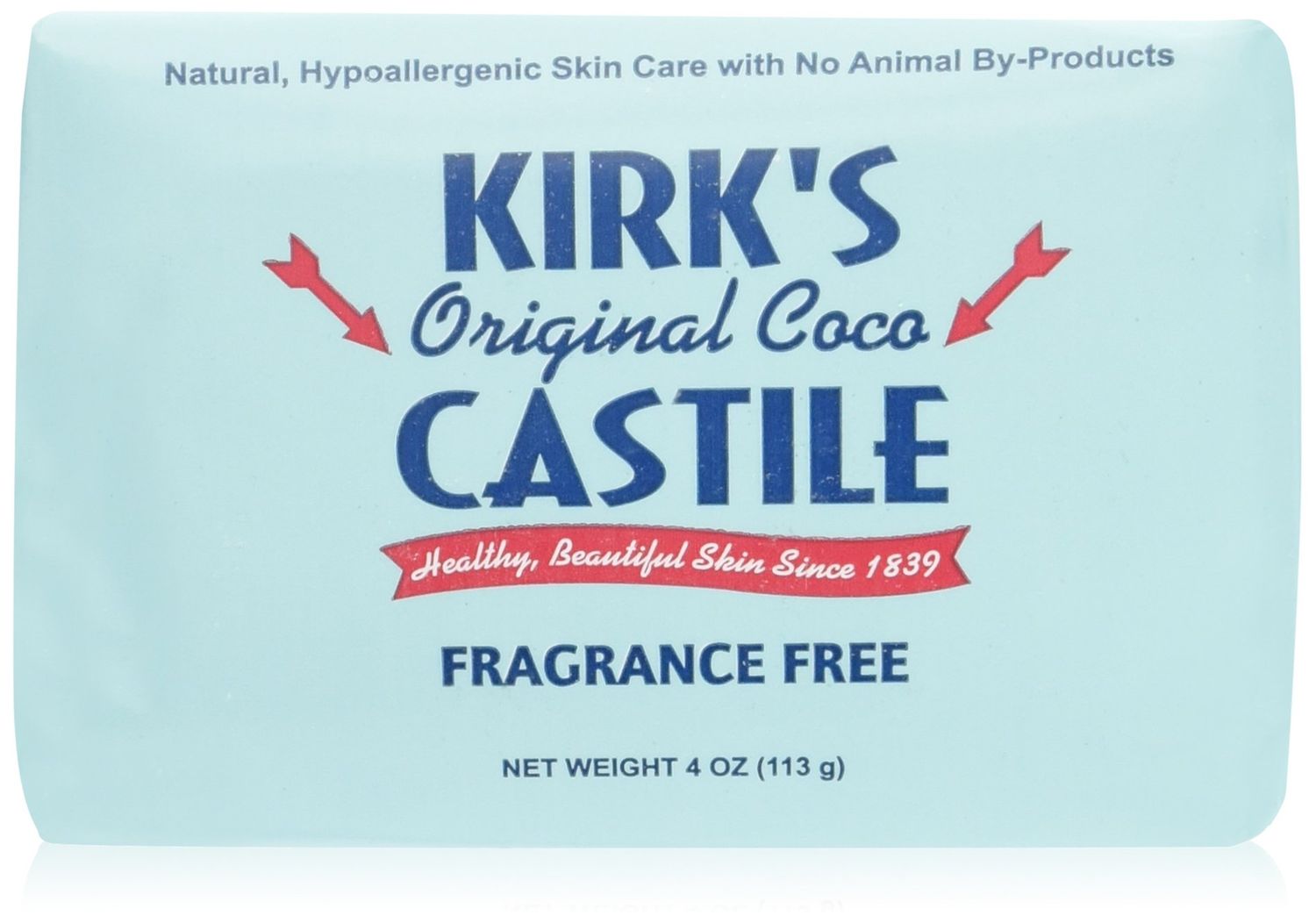 Kirk&#39;s Coco Castile Soap, Fragrance Free (Pack of 5)