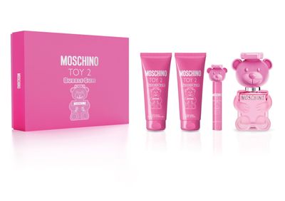 Moschino Toy 2 Bubble Gum Women&#39;s 4-Piece Gift Set - EDT Spray, Body Lotion, Shower Gel