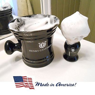 Henry Cavendish Eucalyptus Mint Shaving Soap with Shea Butter Coconut Oil. Long Lasting 3.8 oz Puck Refill. Himalaya Fragrance. All Natural. Rich Lather, Smooth Shave. For Ladies and Gentlemen.