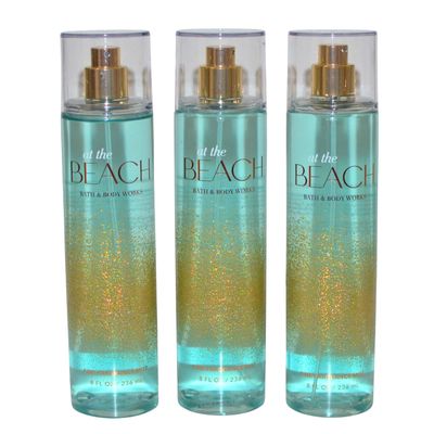 Bath Body Works Fragrance Mist 3-Pack 8oz Each (At The Beach)