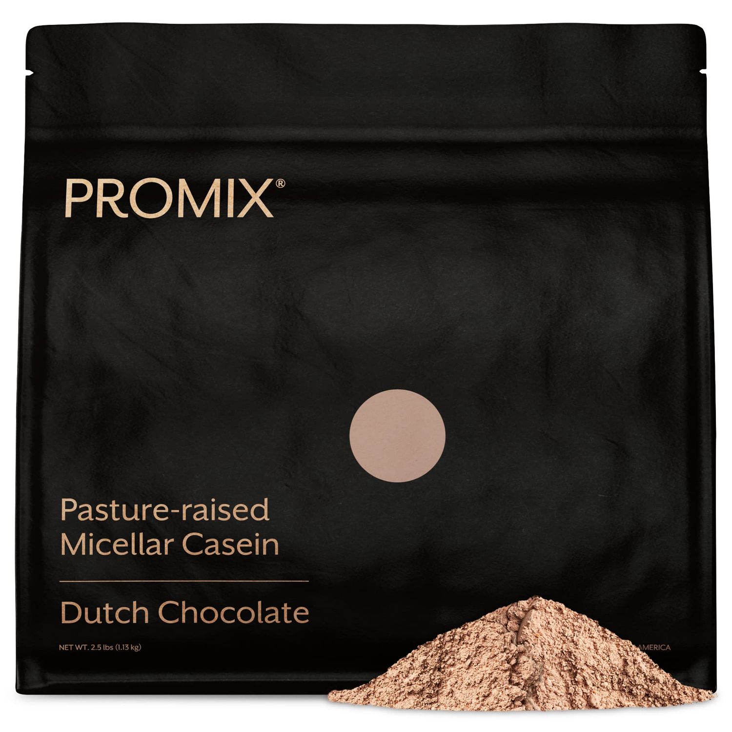 Promix Casein Protein Powder, Chocolate - 2.5lb Bulk - Grass-Fed 100 All Natural - Slow Sustained Recovery Post Workout Fitness - Shakes, Smoothies, Baking Cooking Recipes - Gluten-Free