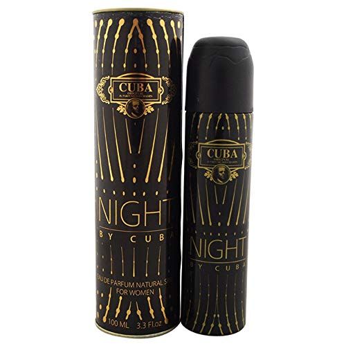 Cuba Women&#39;s Eau de Parfum Spray, Night, 3.3 Ounce