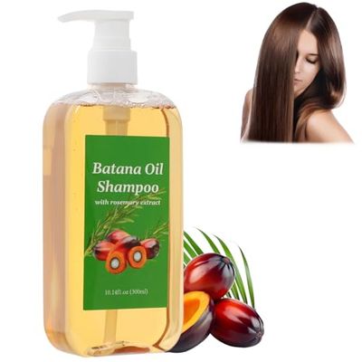 Plresen Batana Oil Shampoo, Rosemary and Batana Natural Hair Growth for Thinning Hair, Hair Loss Organic for Women, Nourishing and Moisturizing, 10.14 Fl.Oz