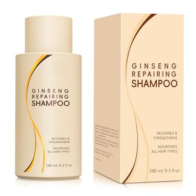 MEIDU Ginseng Repair Hair Shampoo for Women Men, Batana Oil Shampoo for Deep Clean, Strengthening, Moisturizing, Natural Ingredient (280ml,9.3oz)