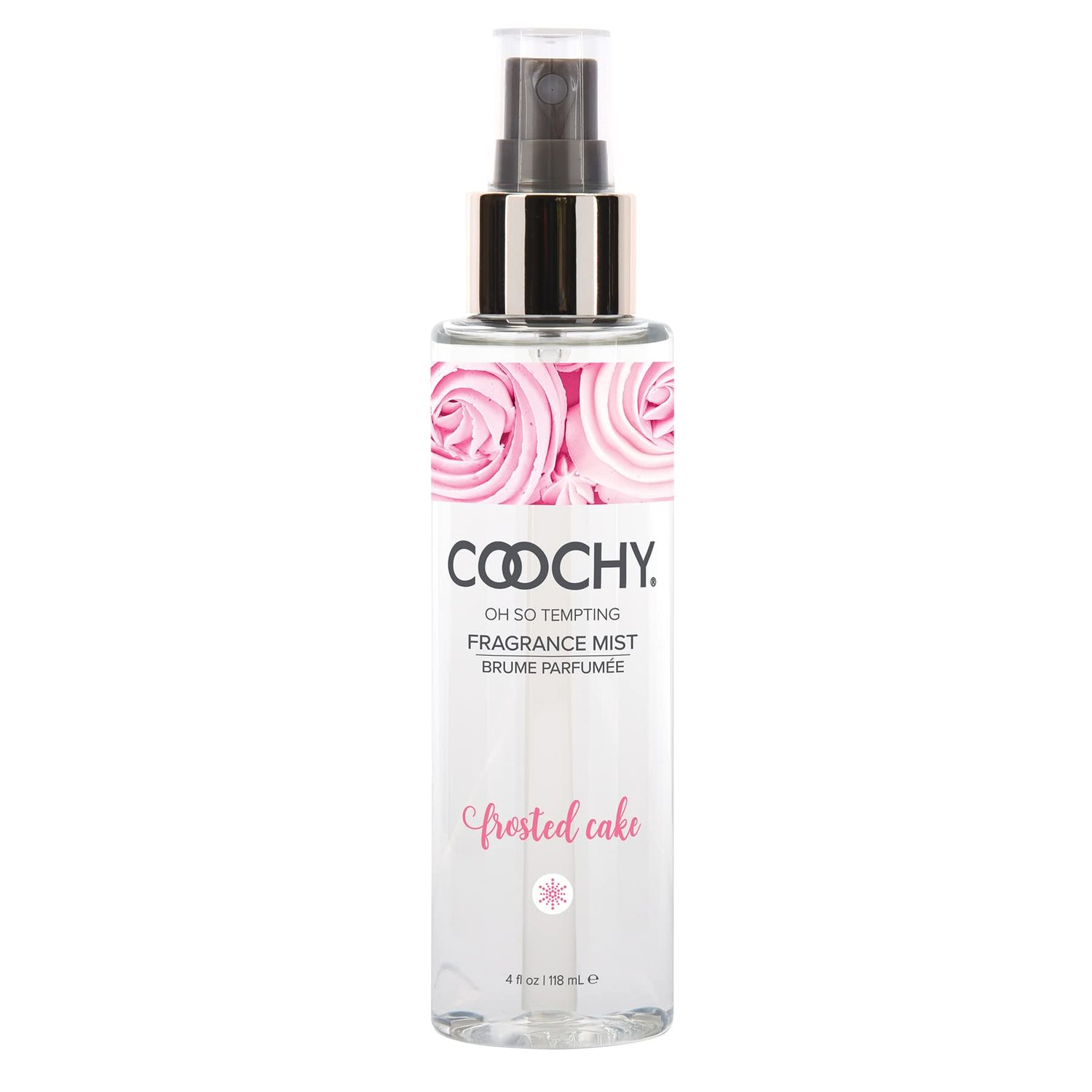 Coochy Fragrance Mist Body Spray - Organic, Boost of Scent for Skin Hair - Infused wVanilla, Butter Cream Lilac - Frosted Cake, 4floz118ml