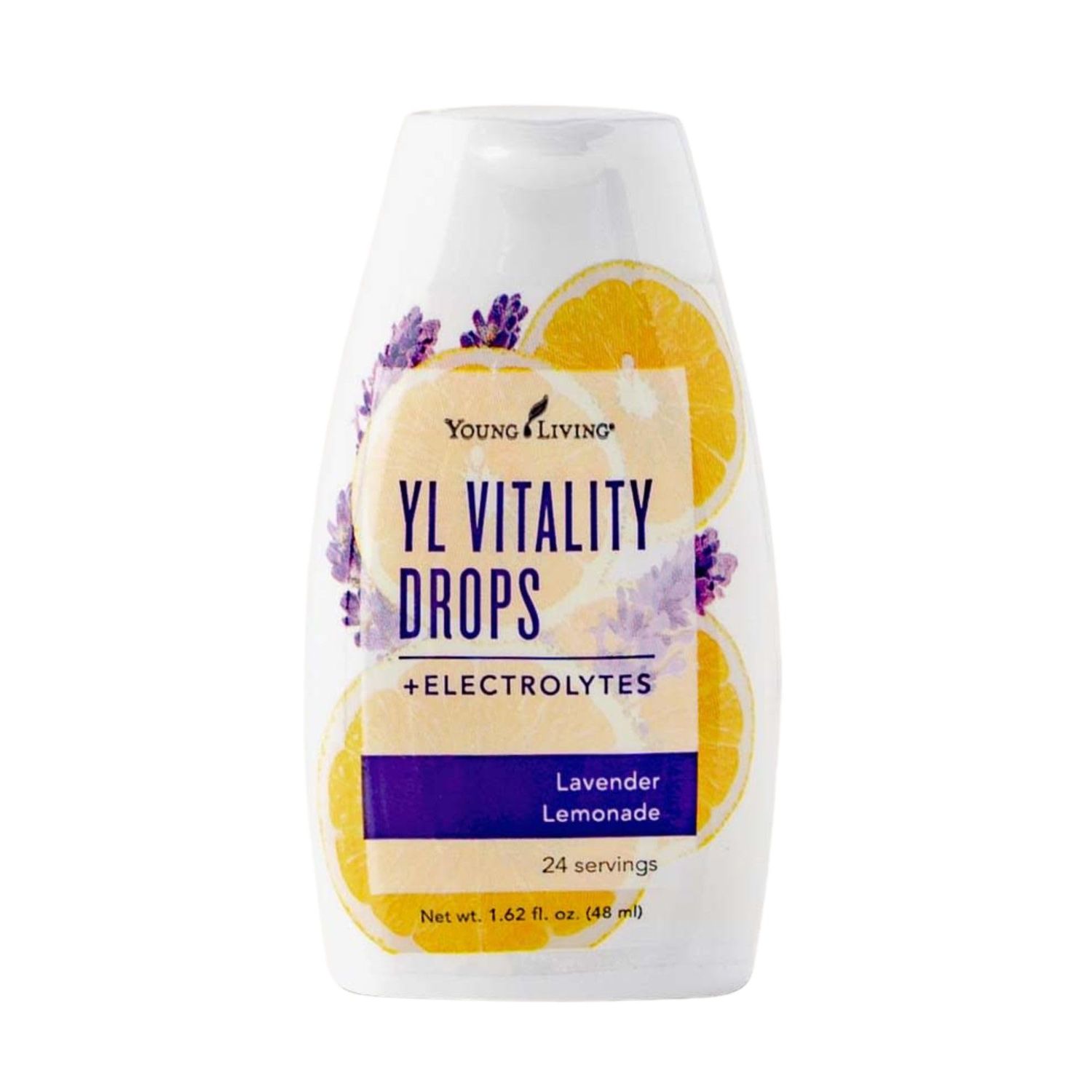 Young Living YL Vitality Drops - Lavender Lemonade Flavor - Sugar-Free Natural Hydration - with Electrolytes - Refreshing Water Enhancer - 1.62 fl. oz.