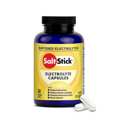 SaltStick Electrolyte Capsules with Vitamin D Salt Pills with Electrolytes for Running, Endurance Sports Nutrition, Running Supplements 100 Count Electrolyte Pills