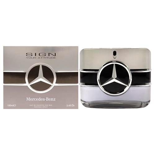 Mercedes-Benz Man Sign Your Attitude - Eau de Toilette for Men - Long Lasting Mens Cologne - Amber Cologne for Men - Mens Cologne Spray - 3.4 oz