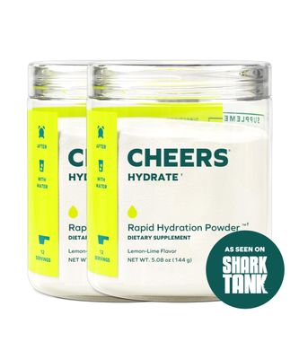 Cheers Hydrate Oral Rehydration Solution Electrolytes for Rapid Hydration Lemon Lime Flavor 24 Servings Electrolyte Supplement with Sodium, Potassium, Glucose