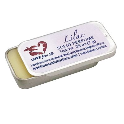 Compact Personal Lilac Solid Perfume Luxurious Artisan Spa Gift for Her Convenient, fits in your purse or travel bag Lilac Perfume