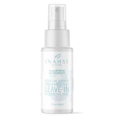 Inahsi Moisture Supreme Fragrance Free Hydrating Mist Hair Moisturizer for Men, Women, or Kids with Curly Hair Hair Products for Naturally Curly Hair 2 oz Made in the USA