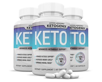 (3 Pack) Ketogenix Keto Pills 1275MG New Improved Formula Contains Apple Cider Vinegar Extra Virgin Olive Oil Powder Green Tea Leaf 180 Capsules