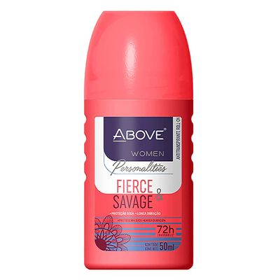 ABOVE Roll-On Personalities, Fierce and Savage, 1.7 oz - Deodorant for Women - 72-Hour Protection - Floral Fragrance - Dry Touch - No Stain Deodorant