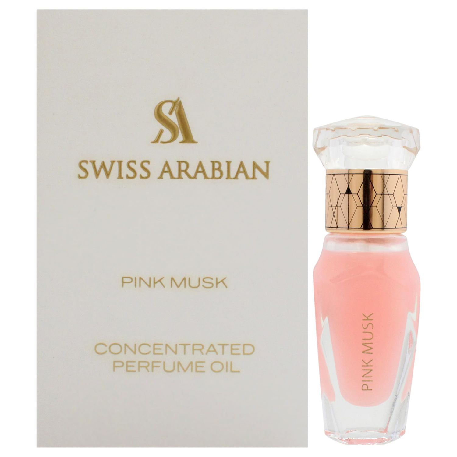 Swiss Arabian Pink Musk For Unisex - Luxury Products From Dubai - Long Lasting Personal Perfume Oil - A Seductive, Exceptionally Made, Signature Fragrance - The Luxurious Scent Of Arabia - 0.4 Oz