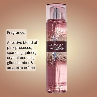 Bath Body Works A Thousand Wishes By Bath Body Works for Women - 8 Oz Fine Fragrance Mist, 8 Oz
