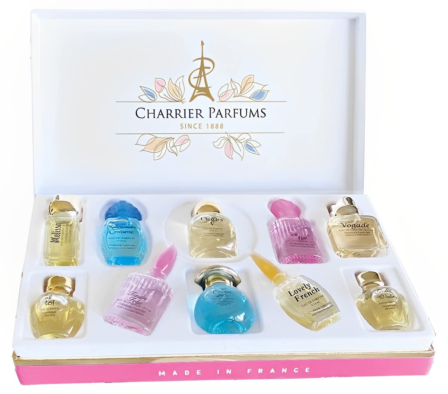 Charrier Parfums - 10 Eaux de Parfum Gift Box - &#39;Collection Prcieuse&#39; - 58.8 ml - Made in Provence, France