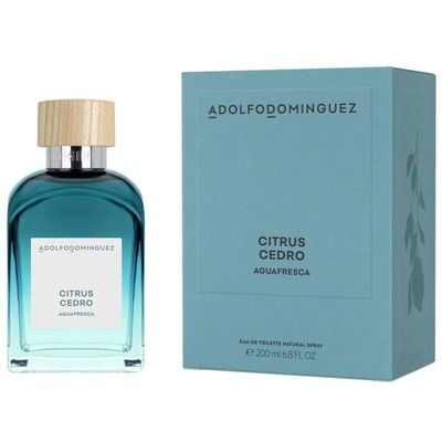Adolfo Dominguez Agua Fresca Citrus Cedro Eau de Toilette 200 ml 6.8 Fl Oz