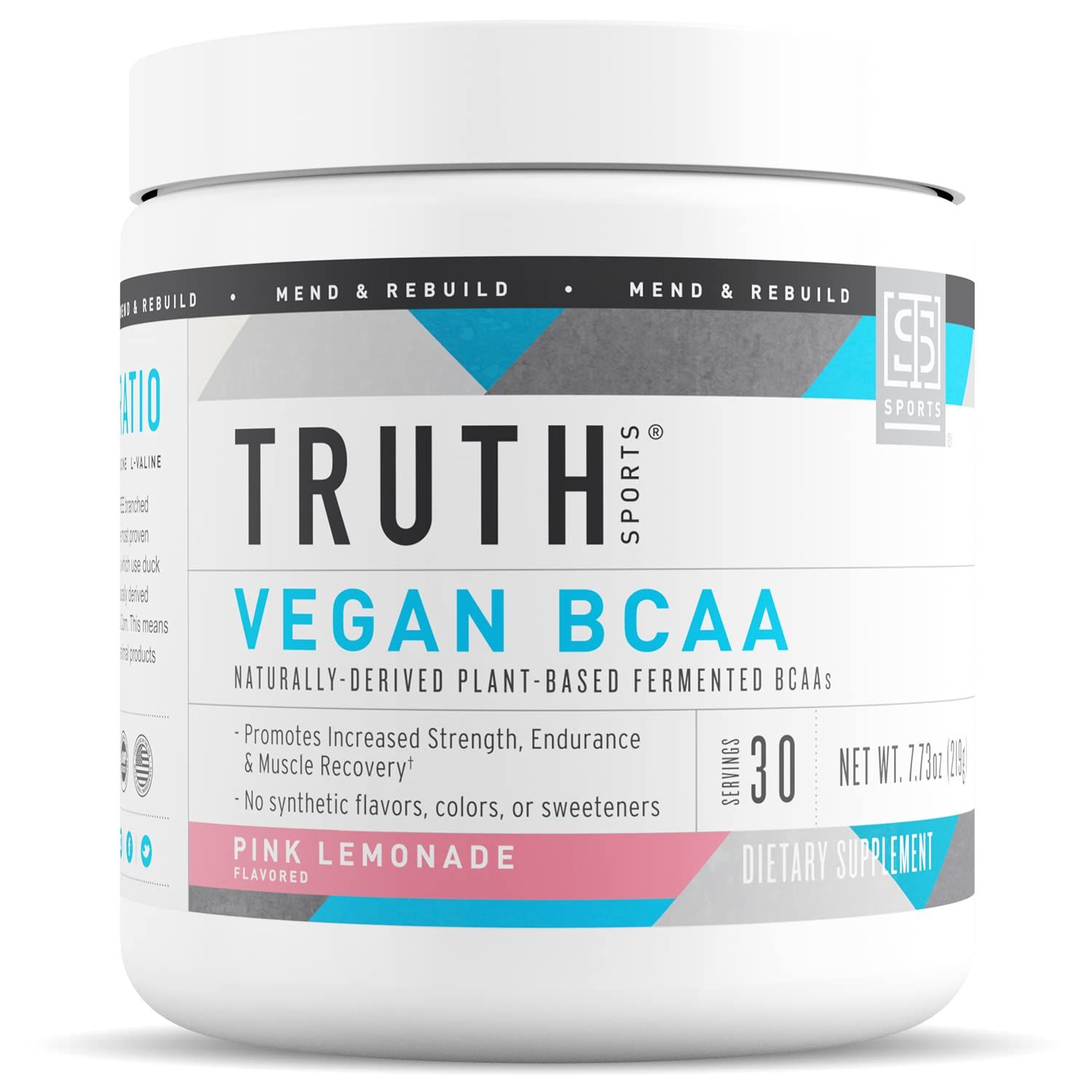 Truth Nutrition Vegan BCAA Powder- 211 Ratio Natural BCAAs Amino Acids Powder for Energy, Muscle Building, Post Workout Recovery Drink for Muscle Recovery (Pink Lemonade, 30 Servings)