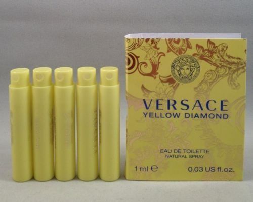 5 Versace Yellow Diamond Eau De Toilette 1 Ml0.03 Oz Spray Sample Vial