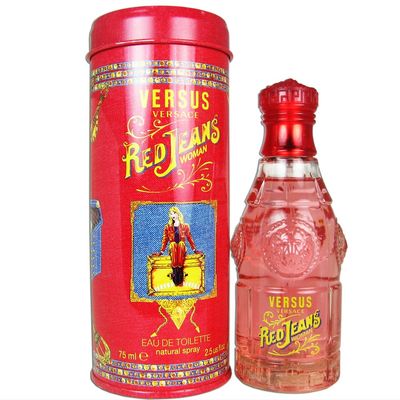 Versace Red Jeans for Women Eau De Toilette Spray, 2.5 Ounce