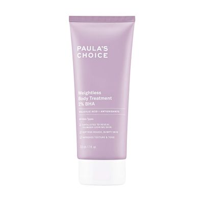 Paula&#39;s Choice Weightless Body Treatment 2 BHA, Salicylic Acid Chamomile Lotion Exfoliant, Moisturizer for Keratosis Pilaris (KP) Prone Skin Clogged Pores, Fragrance-Free Paraben-Free