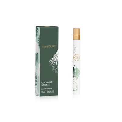 Capri Blue Eau de Parfum Spray Pen - Summer Fragrance - Mini Perfumes for Women - Travel Size Coconut Perfume with Notes of Hibiscus, Lime, Amber (Coconut Santal, 0.4 fl oz)