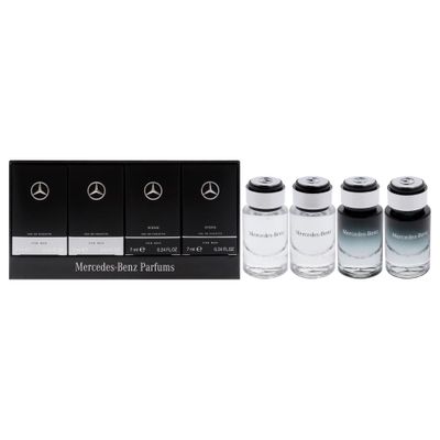 Mercedes-Benz Giftset - Mini Mens Cologne Set - For Men, For Men Intense - Long Lasting Cologne for Men - Men&#39;s Fragrances - Perfume for Men - 4 Pc