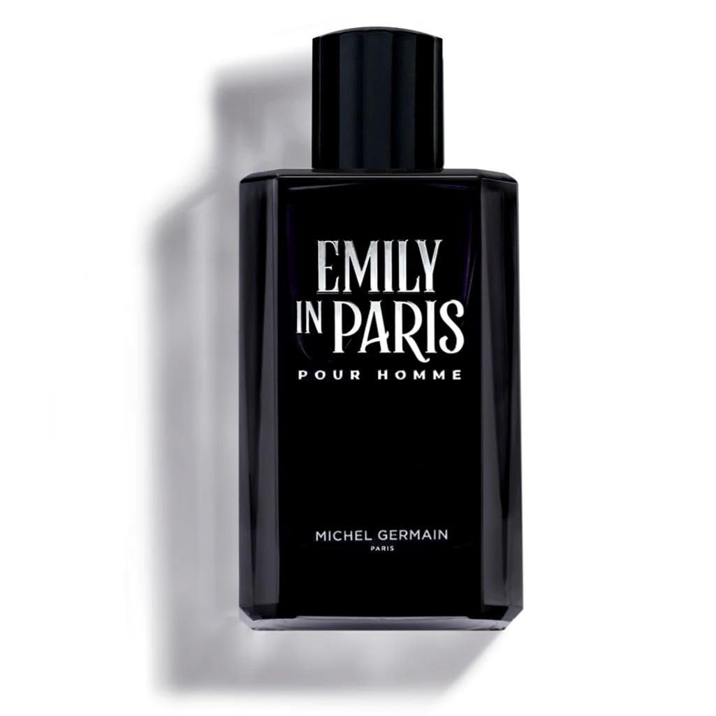 Michel Germain Emily in Paris Pour Homme Eau de Toilette Spray Cologne, Fougere Aromatic Scent, Top Notes of Sophisticated Cardamom, Orange Water Flower, Seductive Charming Gift for Him, 3.4 Fl Oz