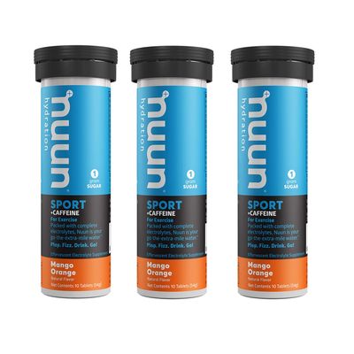 Nuun Sport Caffeine Mango Orange Electrolyte Tablets (3 Tubes of 10 Tabs) 33