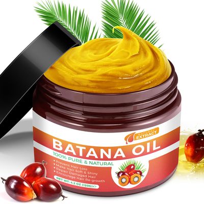 Batana Oil for Hair Growth 120G, 100 Pure Unrefined Batana Oil Repairs Dyness Damaged Hair, Hair Loss, Hair Growth, Smooth Hair, Scale Massage
