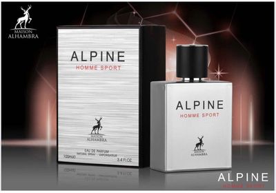 Lattafa ALHAMBRA ALPINE HOMME SPORT EAU DE PARFUM 100ml LUXURY LONG LASTING FRAGRANCE PREMIUM IMPORTED FRAGRANCE SCENT FOR MEN AND WOMEN PERFUME GIFT SET ALL OCCASION (Pack of 1)
