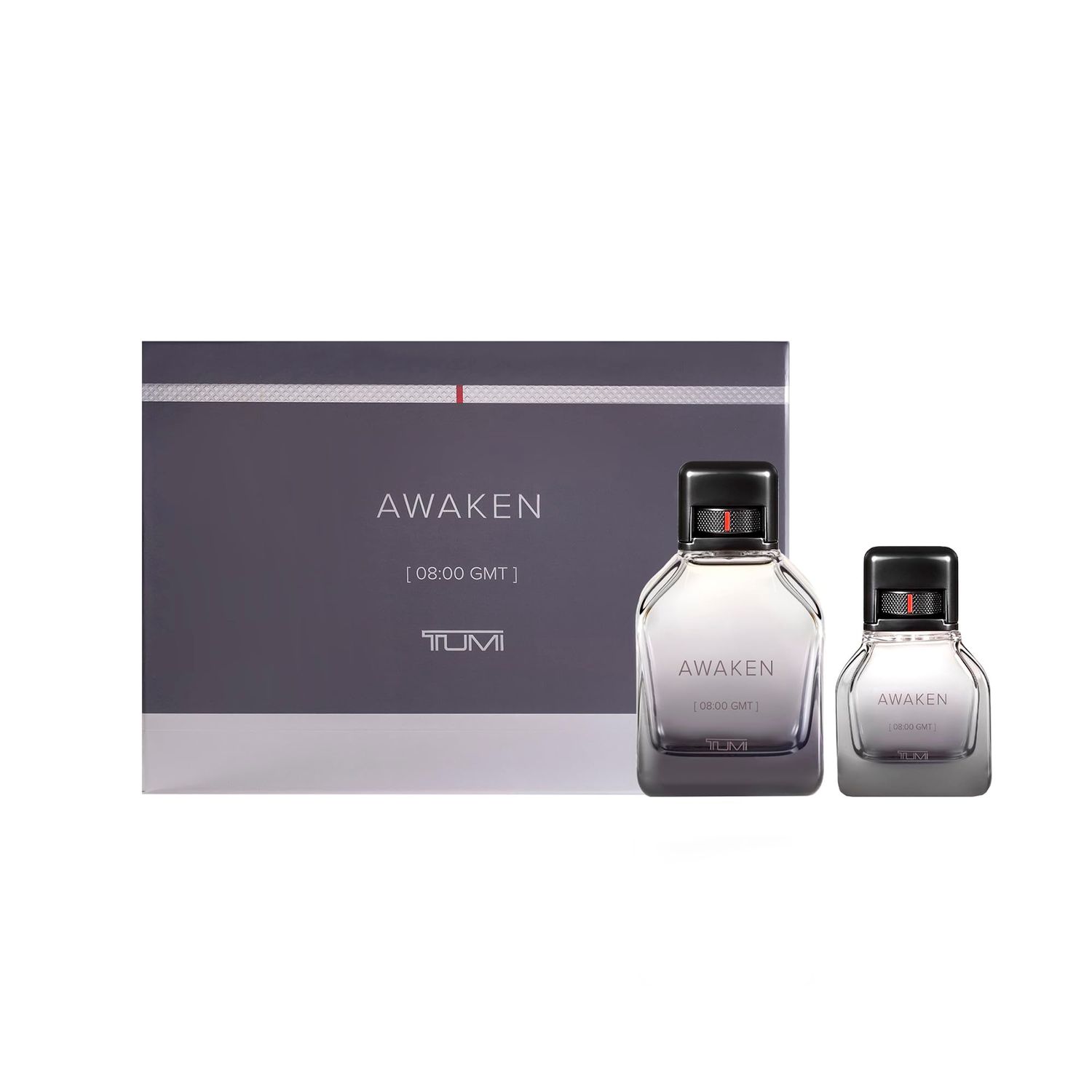 TUMI AWAKEN 0800 GMT Gift Set - Refreshing Cologne for Men with Woody Fragrance Notes - 6.7 oz 1.0 oz Eau de Parfum