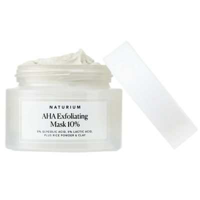 Naturium AHA Exfoliating Mask 10, Exfoliating Skincare with Glycolic Lactic Acids, Resurfaces Skin for Radiant Complexion, Vegan Cruelty-Free, 1.7 oz