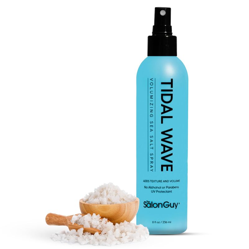 THESALONGUY Tidal Wave Sea Salt Spray for Men - Volumizing Texturizing Spray with Natural Sea Salt Kelp for Beach Waves, Light Non-greasy, Paraben Alcohol-Free for All Hair Types