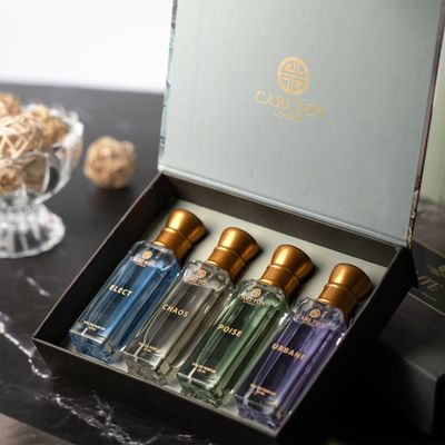 Carlton London Elite Unisex Perfume Gift set Luxury and Premium EDP Long Lasting Fragrances with Fruity, Musky, Citrusy and Smoky Scent 4X20 ML