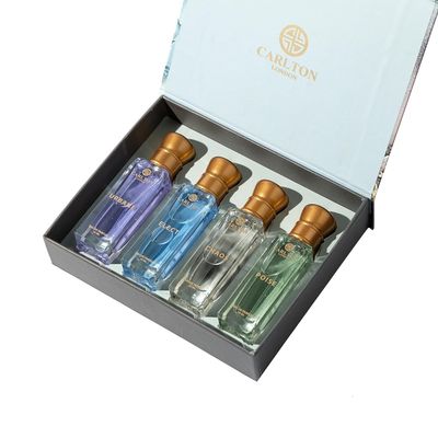 Carlton London Elite Unisex Perfume Gift set Luxury and Premium EDP Long Lasting Fragrances with Fruity, Musky, Citrusy and Smoky Scent 4X20 ML