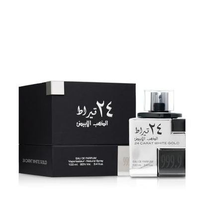 Lattafa 24 Carat White Gold for Men - 3.4 oz EDP Spray