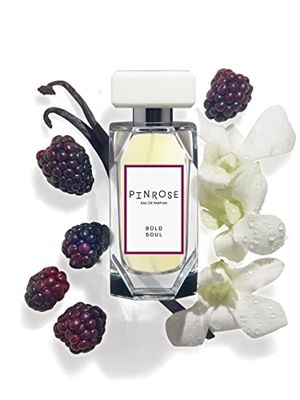 PINROSE Perfumes Bold Soul - Eau de Parfum Fragrance Spray - Clean, Vegan, Cruelty-free, and Hypoallergenic Scent - Notes of Crushed Blackberry, Tuberose, Vanilla, Cinnamon and Patchouli