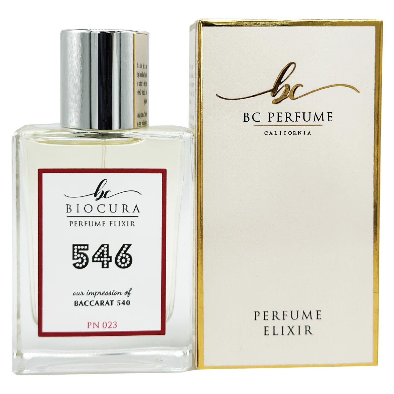 BIOCURA BC Perfume 546 Inspired by Baccarat For Women Men Replica Fragrance Dupes Eau de Parfum Spray Bottle 1.7 Fl Oz50ml-X1