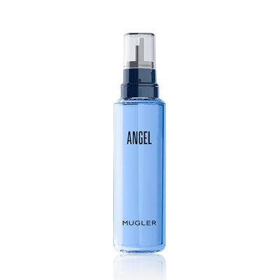 Mugler Angel Refill - Eau de Parfum - Women&#39;s Perfume - Ambery Woody - With Bergamot, Praline, and Patchouli - Long Lasting Fragrance - 3.3 Fl Oz