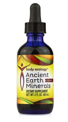 Body Ecology Ancient Earth Liquid Minerals 100 Plant-Derived Trace Mineral Liquid Supplement Fast-Absorbing Electrolyte Solution for Immune Support 60 Servings (2 fl oz)