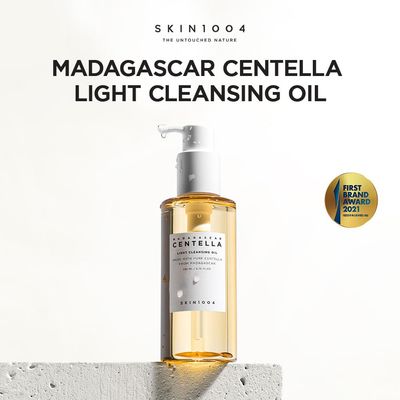 SKIN1004 Madagascar Centella Light Cleansing Oil 6.76 fl.oz, 200ml Gentle Oil Cleanser for Face, Korean Facial Cleanser, Double Cleansing