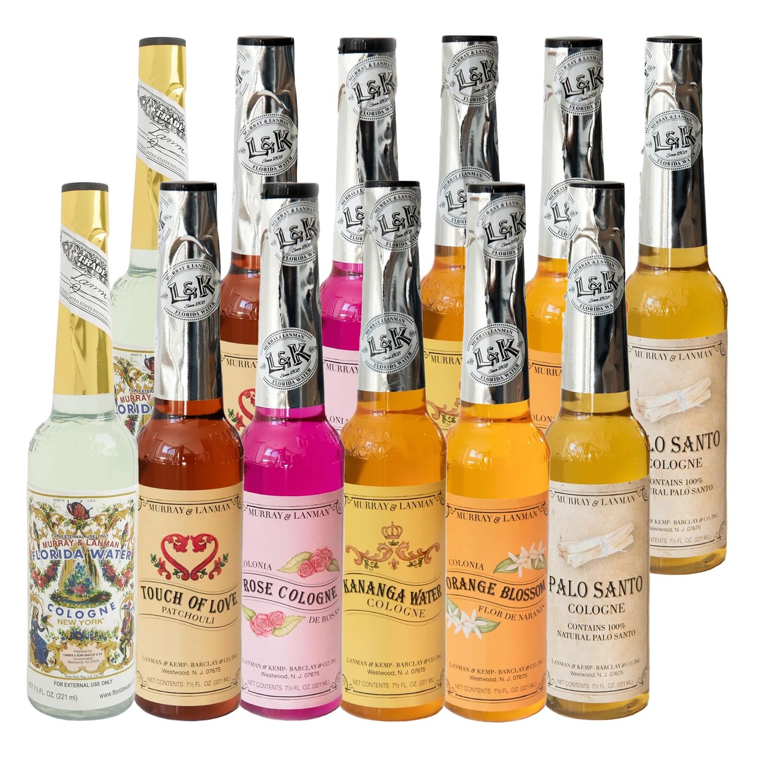 Lanman Kemp Florida Water Cologne New York, Agua De Florida Mix Set (New York 12 Mix)