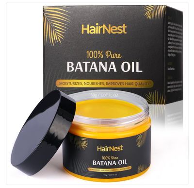 100 Pure Cold Pressed Batana Oil Gel for Hair Growth - Dr Sebi Raw Organic Semi-Solid from Honduras, 5.07 FL OZ Extra Large Jar, Enhanced Pleasant Scent, Ideal for Men Women