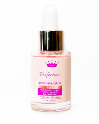 JY Perfection - Face Serum,Anti-Aging Serum, Reduces Fine Line and Wrinkles, Hydrates Skin, Bakuchiol, Retinol, Collagen, Vitamin E, Niacinamide, For All Skin Types,100 Natural Vegan 30mL 1 oz