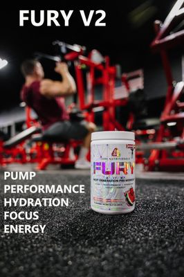 Core Nutritionals Fury V2 Pre-Workout Powder to Maximize Performance in The Gym WZum-XR Caffeine, L-CItruline, and Alpha GPC (40 Scoops) (Fun Sweets Blue Raspberry)