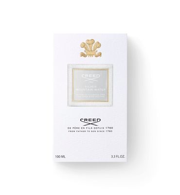 Creed Silver Mountain Water, Men's Luxury Cologne, Citrus, Fruity Woody Fragrance, 100ML 3.3 Fl Oz