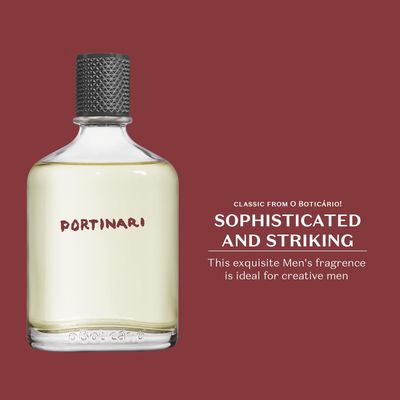 Portinari Eau de Toilette by O Boticario Long Lasting Perfumes for Men Fresh Citrus Spice Men's Fragrance (3.38 fl oz)